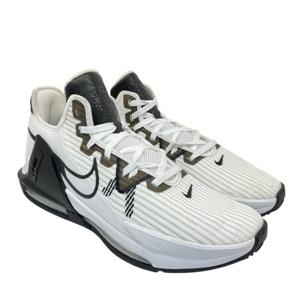 Nike Men's LeBron Witness VI Basketball Sneakers DO9843-100 White/Black Size 14M - Picture 1 of 8